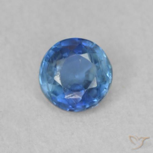 0.36ct Natürlicher royal blue Kyanit, Runden, SI