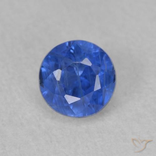 0.52ct Natürlicher Wahres Blau Kyanit, Runden, SI
