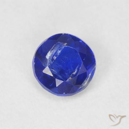0.33ct Natürlicher Navy blau Kyanit, Runden, SI