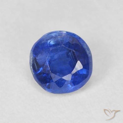 0.42ct Natürlicher Navy blau Kyanit, Runden, SI