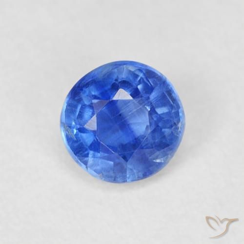 0.42ct Natürlicher Mittleres Marineblau Kyanit, Runden, SI