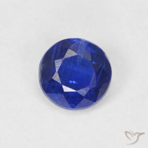0.34ct Natürlicher dunkelblau Kyanit, Runden, SI