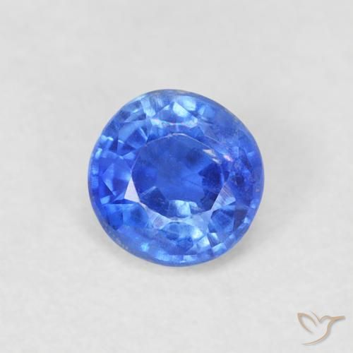 0.36ct Natürlicher Tiefes Azurblau Kyanit, Runden, SI
