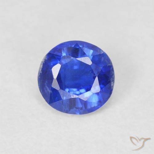 0.34ct Natürlicher Tiefes Azurblau Kyanit, Runden, SI