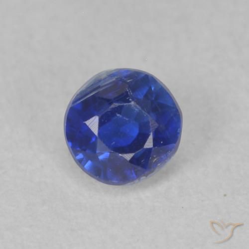 0.40ct Natürlicher tiefblau Kyanit, Runden, SI