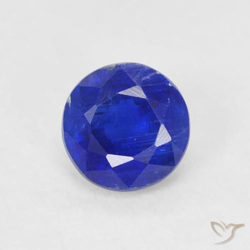 0.42ct Natürlicher Navy blau Kyanit, Runden, SI