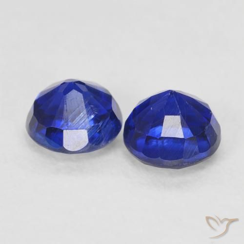 0.90 ct natürliche tiefblau Kyanit-Edelsteine, Runden, VS-SI