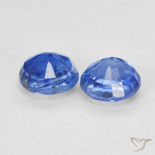 0.84 ct natürliche dunkelblau Kyanit-Edelsteine, Runden, SI