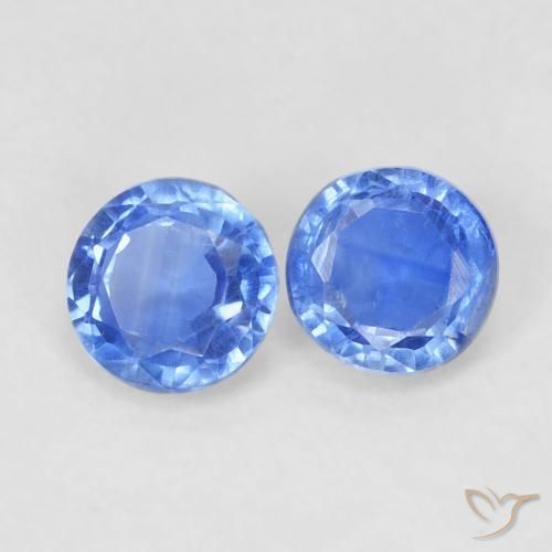 0.67 ct natürliche hellblau Kyanit-Edelsteine, Runden, VS-SI