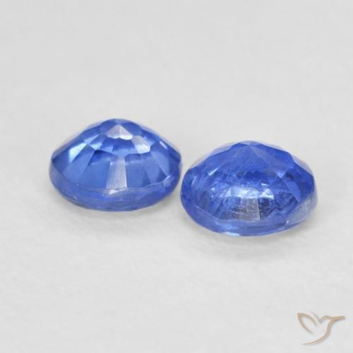 0.73 ct natürliche Mittleres Marineblau Kyanit-Edelsteine, Runden, VS-SI
