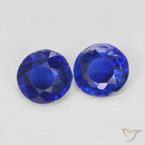 0.52 ct natürliche Navy blau Kyanit-Edelsteine, Runden, SI