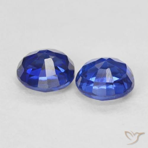 0.86 ct natürliche dunkelblau Kyanit-Edelsteine, Runden, VS-SI