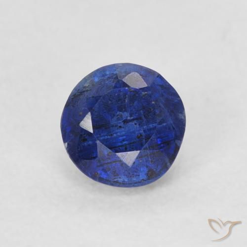 0.38ct Natürlicher Navy blau Kyanit, Runden, SI
