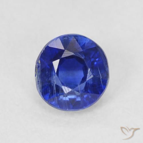 0.45ct Natürlicher Navy blau Kyanit, Runden, SI