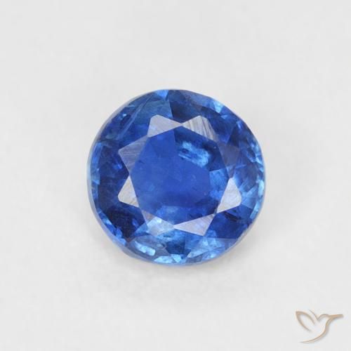 0.32ct Natürlicher Helles Marineblau Kyanit, Runden, SI