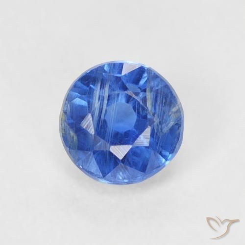 0.45ct Natürlicher Helles Marineblau Kyanit, Runden, SI