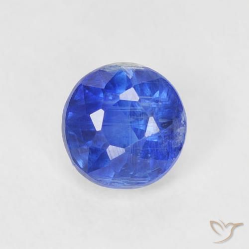 0.43ct Natürlicher Tiefes Azurblau Kyanit, Runden, SI