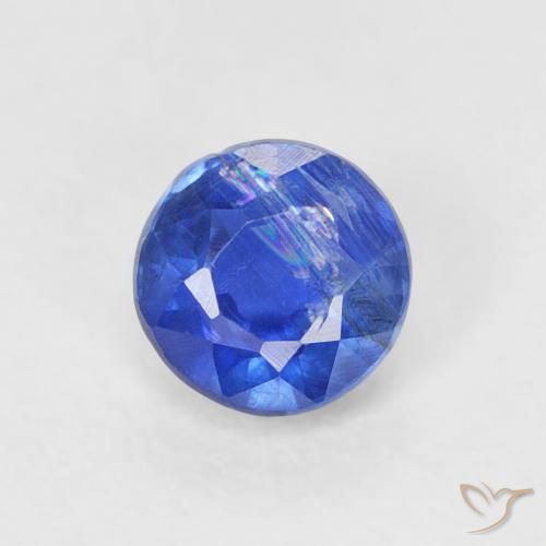 0.39ct Natürlicher Tiefes Azurblau Kyanit, Runden, SI