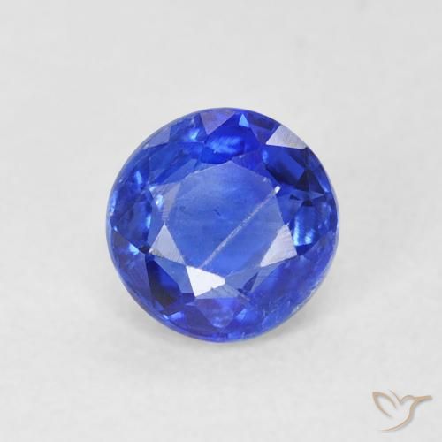 0.67ct Natürlicher Navy blau Kyanit, Runden, SI