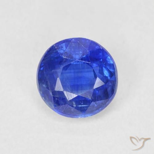 0.75ct Natürlicher Navy blau Kyanit, Runden, SI