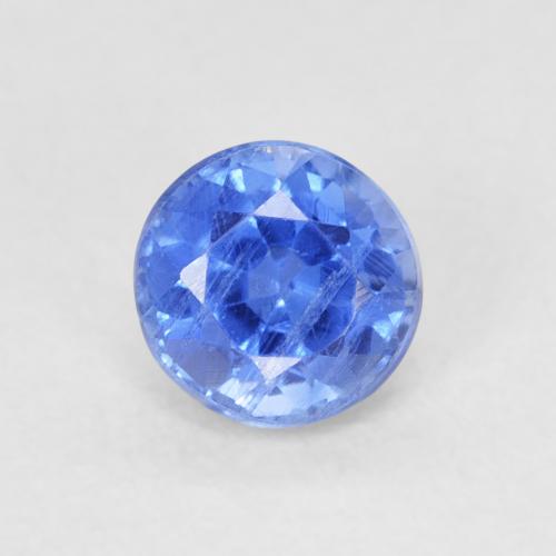 0.71ct Natürlicher Tiefes Azurblau Kyanit, Runden, SI