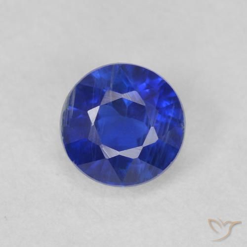 0.47ct Natürlicher Elektrisches Blau Kyanit, Runden, VS-SI