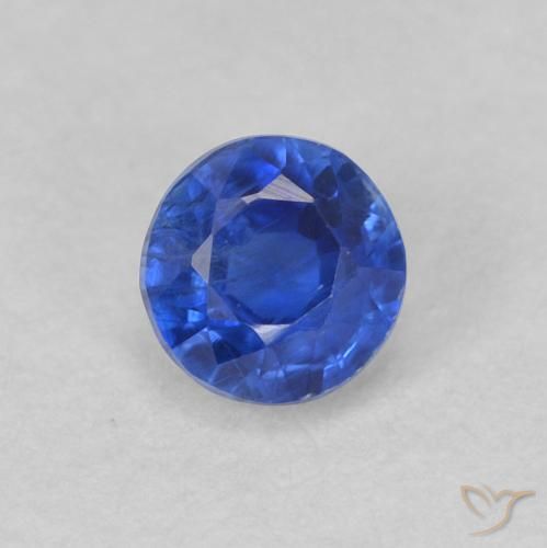 0.51ct Natürlicher tiefblau Kyanit, Runden, SI