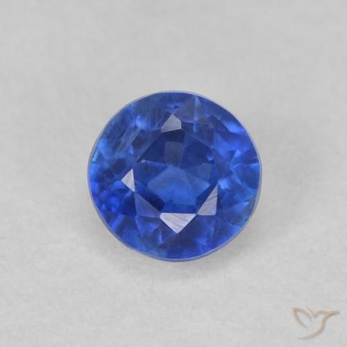0.52ct Natürlicher Wahres Blau Kyanit, Runden, VS-SI