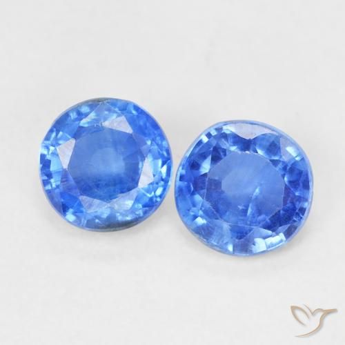 0.72ctw Natürlicher Baby blau Kyanit, Runden, VS-SI