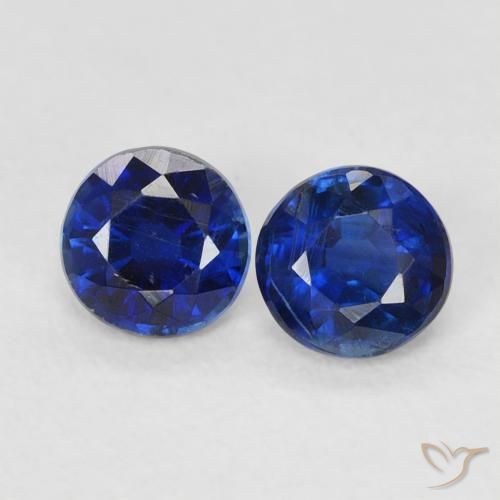 0.69 ct natürliche Königsblau Kyanit-Edelsteine, Runden, VS-SI