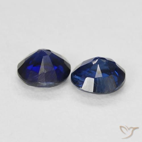 0.69 ct natürliche Königsblau Kyanit-Edelsteine, Runden, VS-SI