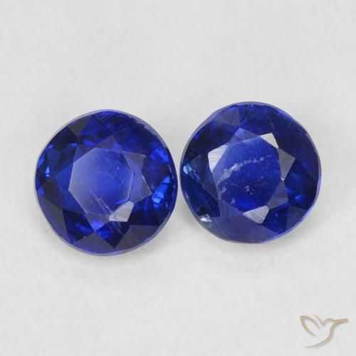 0.78 ct natürliche Königsblau Kyanit-Edelsteine, Runden, VS-SI