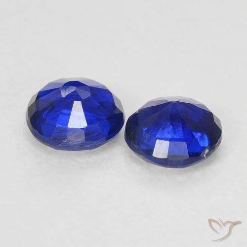 0.78 ct natürliche Königsblau Kyanit-Edelsteine, Runden, VS-SI