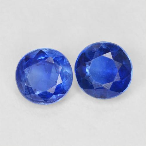 0.78 ct natürliche Wahres Blau Kyanit-Edelsteine, Runden, VS-SI
