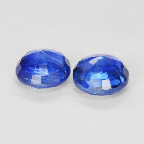 0.78 ct natürliche Wahres Blau Kyanit-Edelsteine, Runden, VS-SI