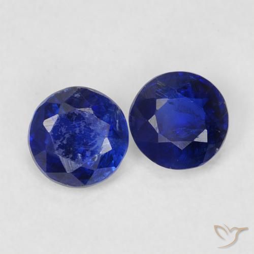 0.66 ct natürliche Königsblau Kyanit-Edelsteine, Runden, VS-SI