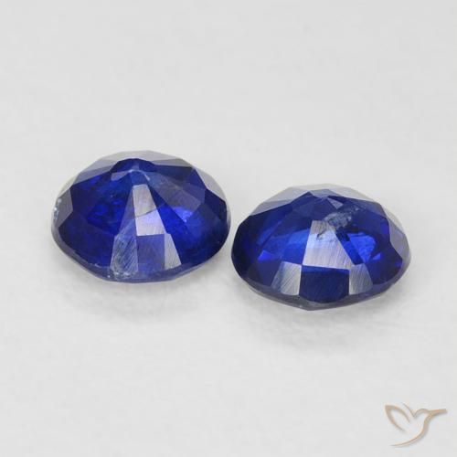 0.66 ct natürliche Königsblau Kyanit-Edelsteine, Runden, VS-SI