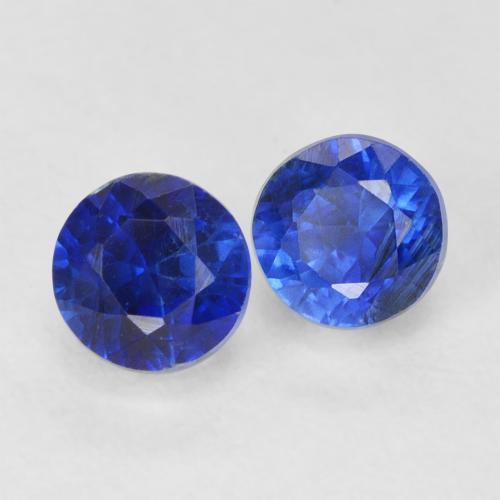 1.18 ct natürliche Königsblau Kyanit-Edelsteine, Runden, VS-SI
