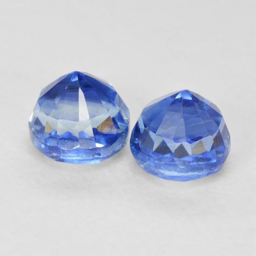 1.18 ct natürliche Königsblau Kyanit-Edelsteine, Runden, VS-SI