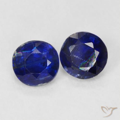 0.68 ct natürliche Königsblau Kyanit-Edelsteine, Runden, VS-SI