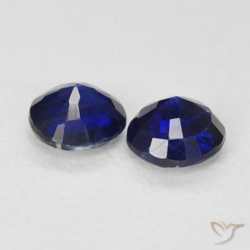 0.68 ct natürliche Königsblau Kyanit-Edelsteine, Runden, VS-SI