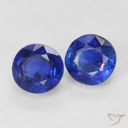 0.98 ct natürliche Königsblau Kyanit-Edelsteine, Runden, VS-SI