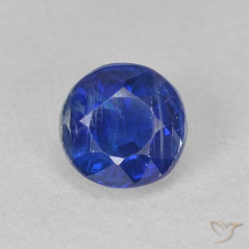 0.82ct Natürlicher Navy blau Kyanit, Runden, SI