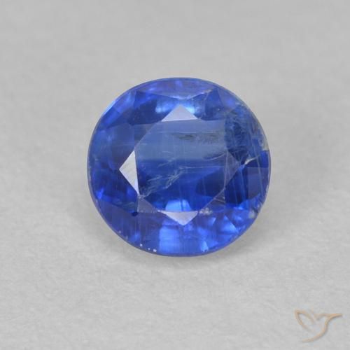 0.72ct Natürlicher Wahres Blau Kyanit, Runden, SI
