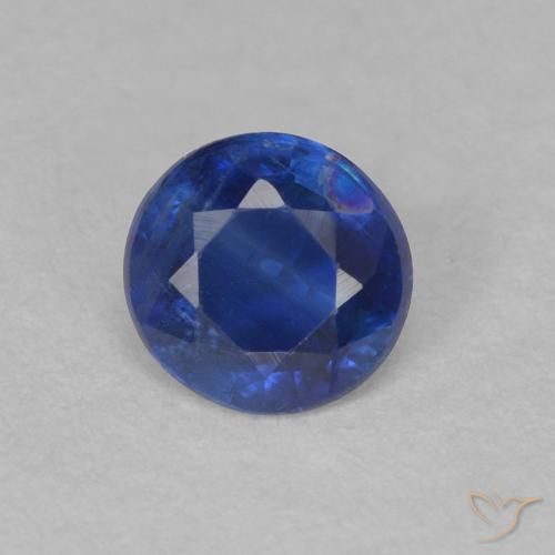 0.52ct Natürlicher dunkelblau Kyanit, Runden, SI