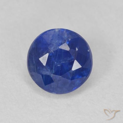 0.79ct Natürlicher dunkelblau Kyanit, Runden, SI