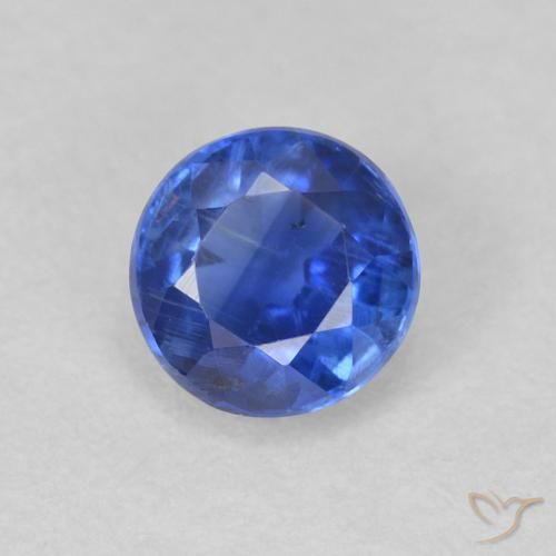 0.75ct Natürlicher Wahres Blau Kyanit, Runden, SI