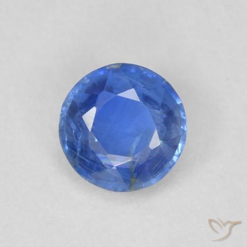 0.60ct Natürlicher Helles Marineblau Kyanit, Runden, SI