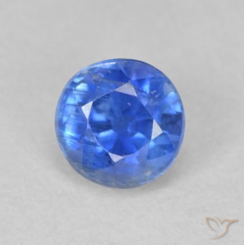 0.73ct Natürlicher Baby blau Kyanit, Runden, SI, Photo A