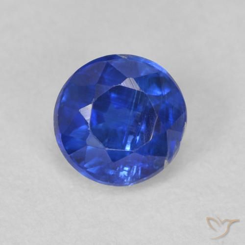 0.77ct Natürlicher Navy blau Kyanit, Runden, SI